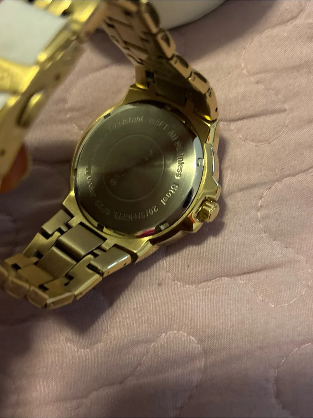 Armitron Gold and Black Men's Chronograph Bracelet Watch